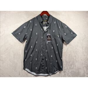 NWT RSVLTS Harry Potter Death Eater Mask Morsmodre Mens LARGE Short Sleeve Shirt